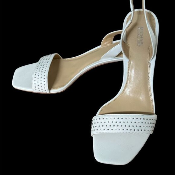 MICHAEL Michael Kors Mila Dress Sandals in the Size 9M in White Color - Picture 11 of 16